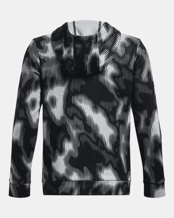 Boys' Armour Fleece® Printed Hoodie, Black, pdpMainDesktop image number 1